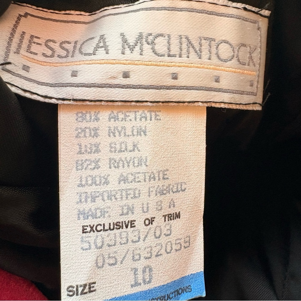 Jessica McClintock Vintage Black Strapless Gown - Picture 11 of 13